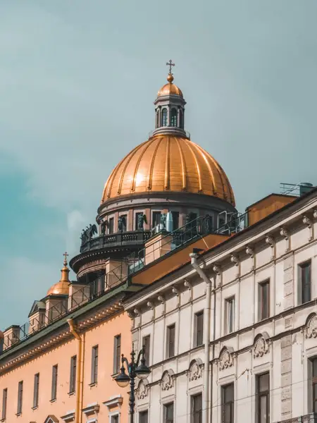 St Isaac's dome above the rooftops