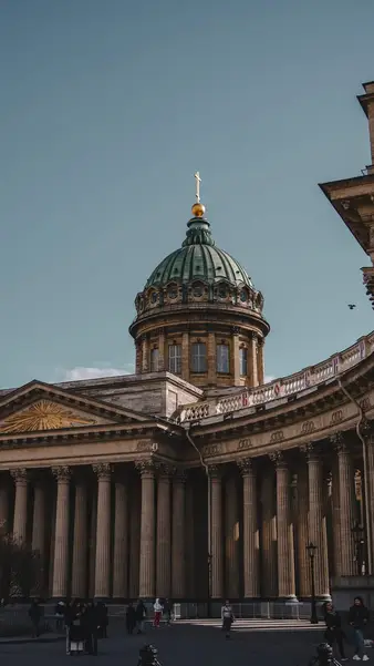 The colonnade of Kazan Cathedral